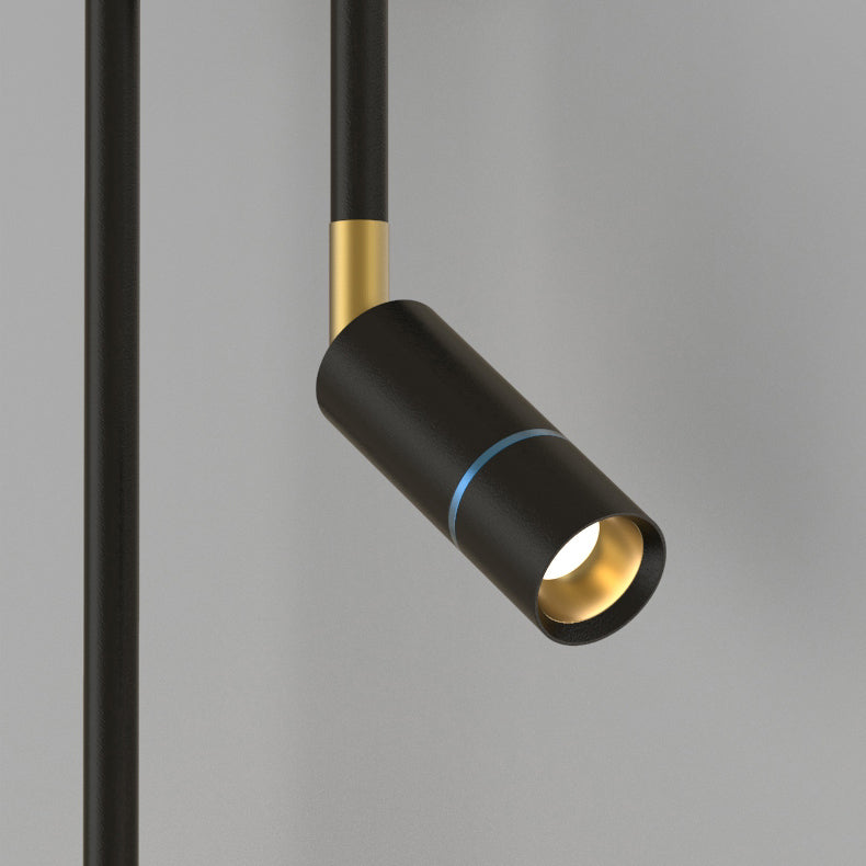 Luces de pared de forma de geometría de estilo de montaje de pared de metal de estilo de metal moderno en negro