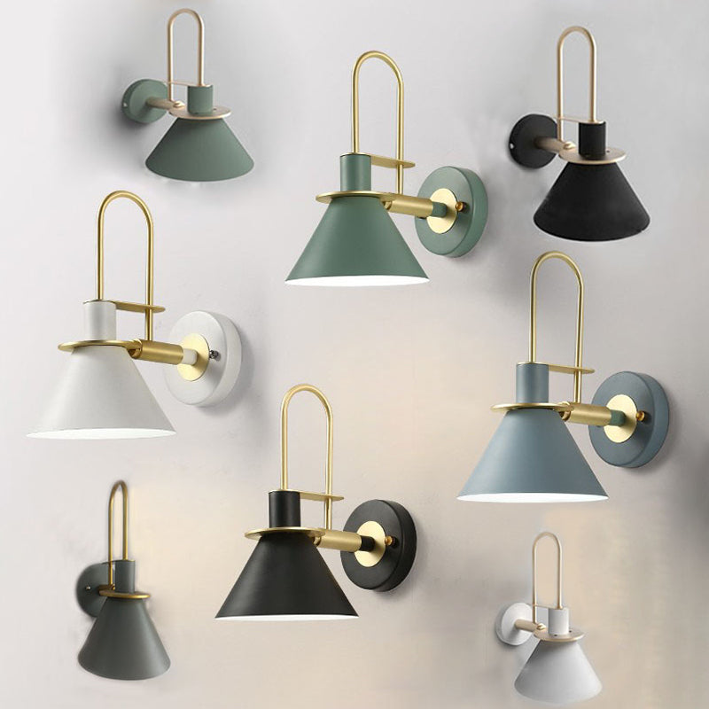 Accesorio de iluminación de pared nórdica Diconce de luz de pared de metal para dormitorio