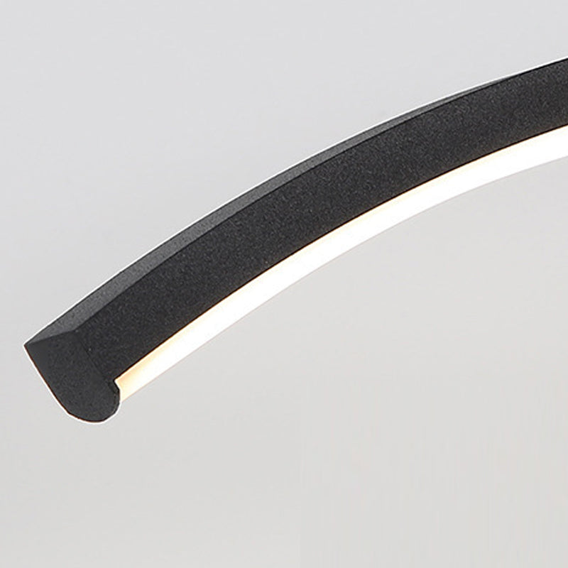 Lámpara de pared de baño de ola LED de metal LED de pared simple montada en la pared