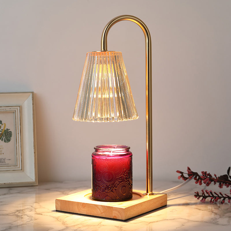 1 Light Cone Table Light Modern Style Glass Table Lamp, Aromatherapy Not included