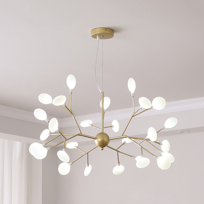 Zweig Form Kronleuchter moderner Glühen Kronleuchter Licht in Gold für Wohnzimmer