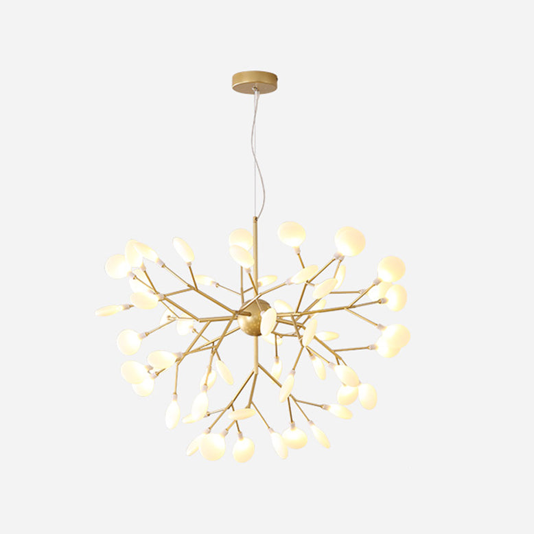 Zweig Form Kronleuchter moderner Glühen Kronleuchter Licht in Gold für Wohnzimmer
