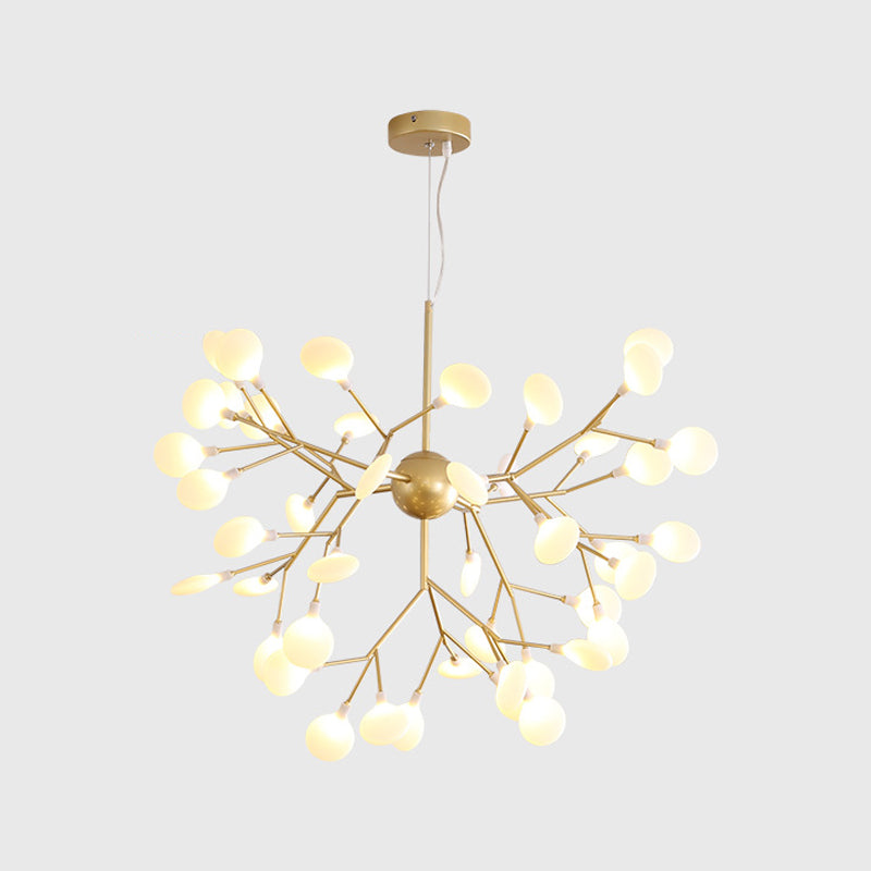 Zweig Form Kronleuchter moderner Glühen Kronleuchter Licht in Gold für Wohnzimmer