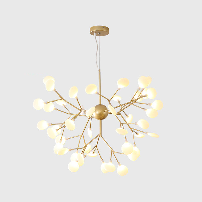 Zweig Form Kronleuchter moderner Glühen Kronleuchter Licht in Gold für Wohnzimmer