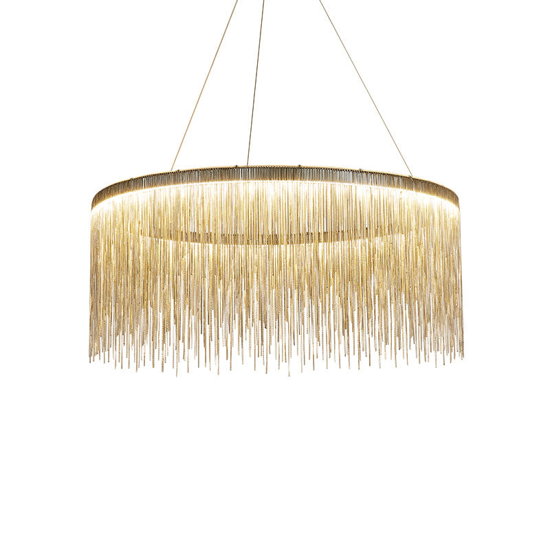 Metallzylindrische Form Kronleuchter moderner Stil Multi -1 -hängendes Licht für Schlafzimmer