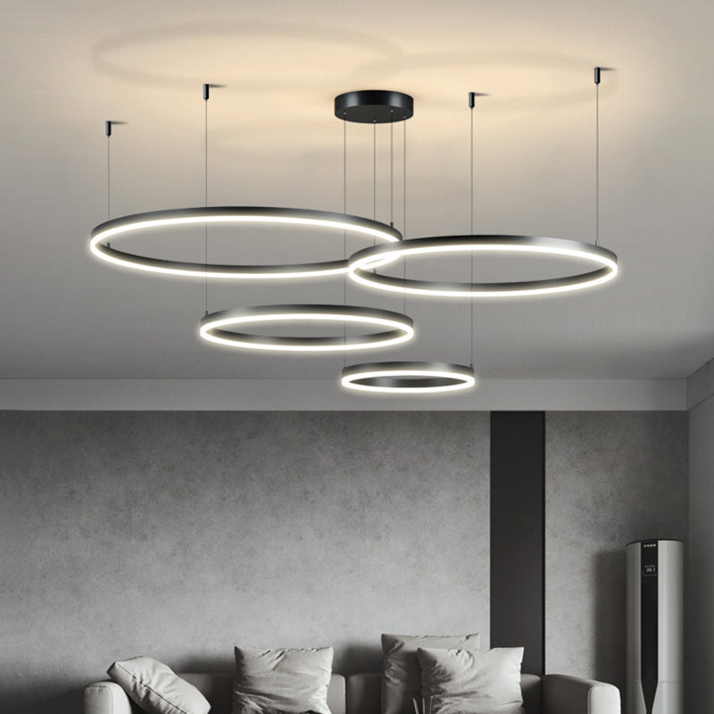 Einzigartige Form Kronleuchter moderner Metall mit mehreren Lichthänge für Schlafzimmer
