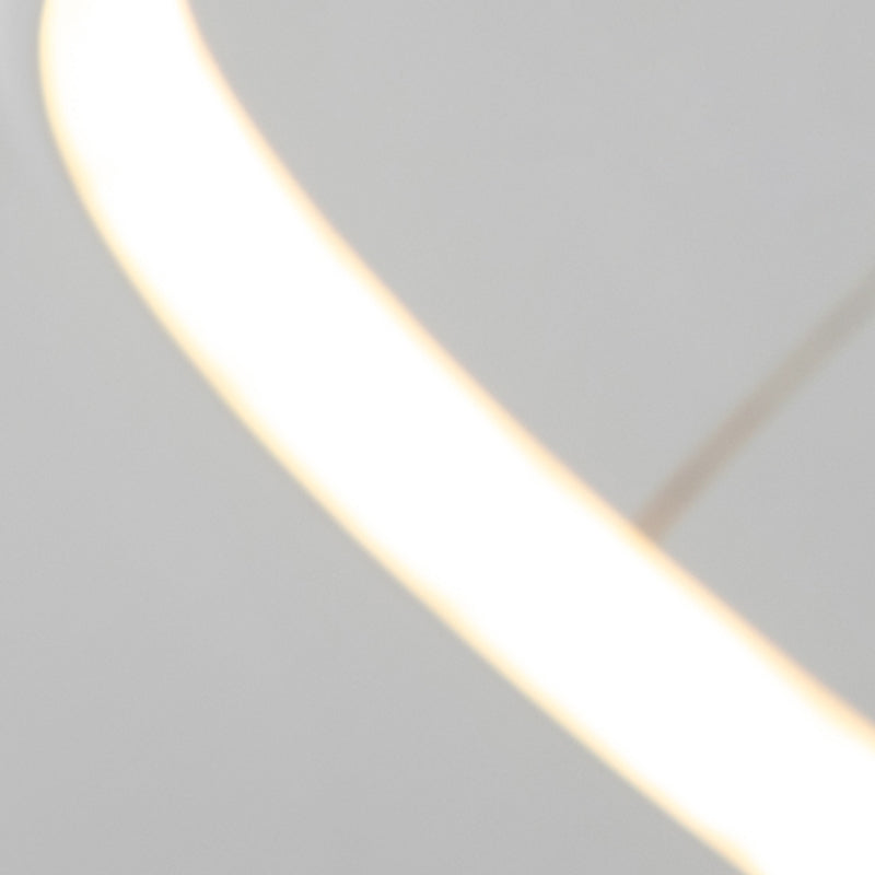 Spiral Wohnzimmer Anhänger Light Kit Metal LED Nordic Hanging Lamp Kit in Weiß