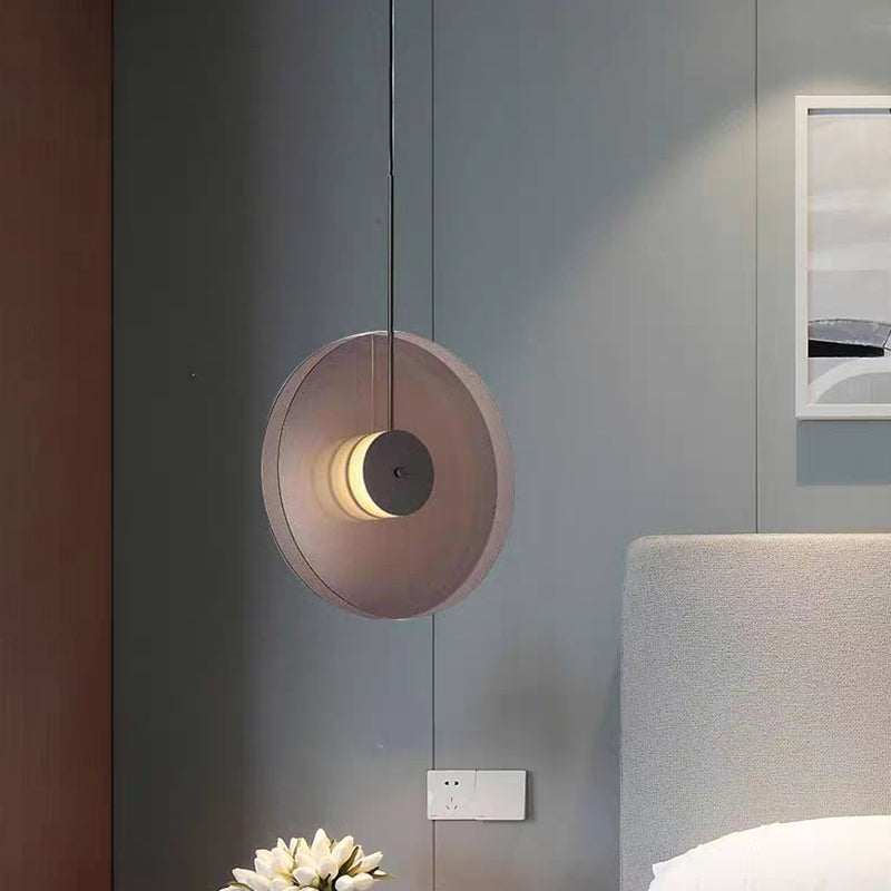 Minimalism Glass Down Mini -Anhängerkreis Hängend Deckenlicht mit 1 Licht