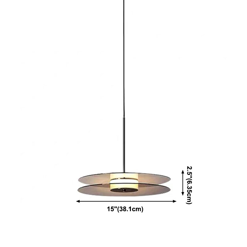 Minimalism Glass Down Mini -Anhängerkreis Hängend Deckenlicht mit 1 Licht