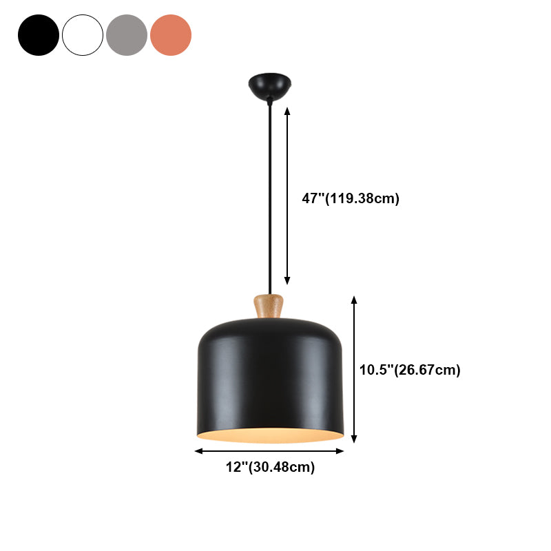 Luce a soffitto appeso a forma di cupola in metallo MODERNA MODERNA 1 LUCE LUCE