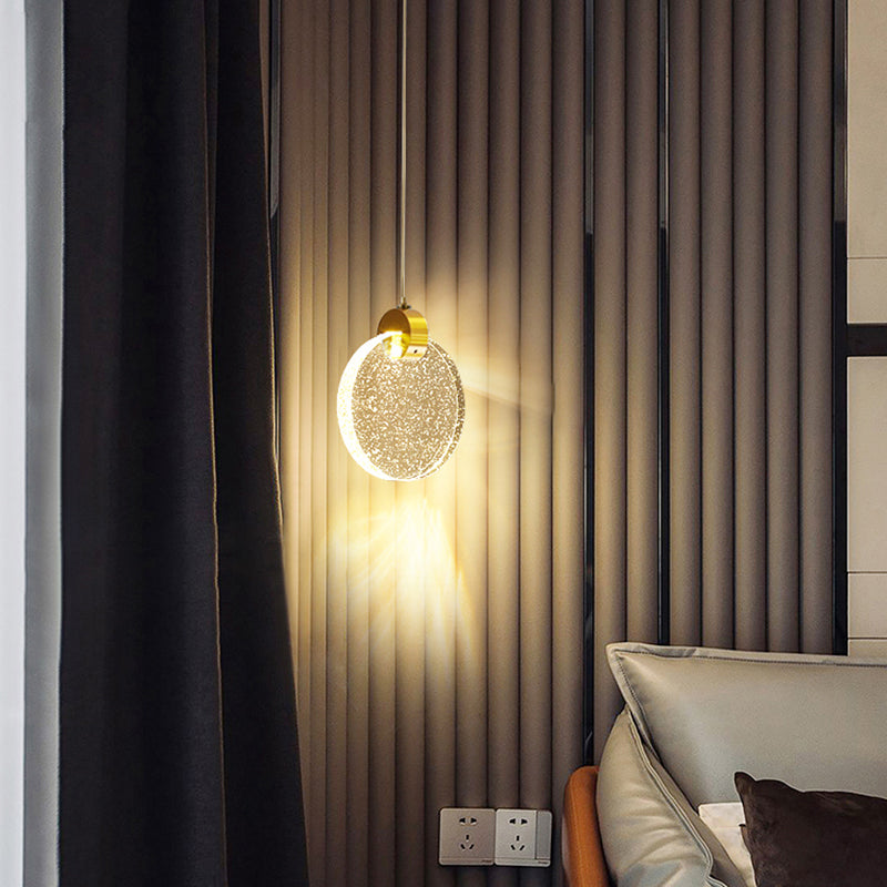 Geometrieformglas hängende Deckenleuchten moderne Style -Anhängerleuchten in Gold