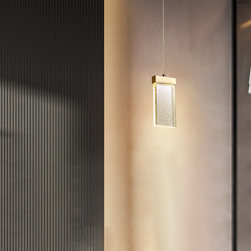 Geometrieformglas hängende Deckenleuchten moderne Style -Anhängerleuchten in Gold