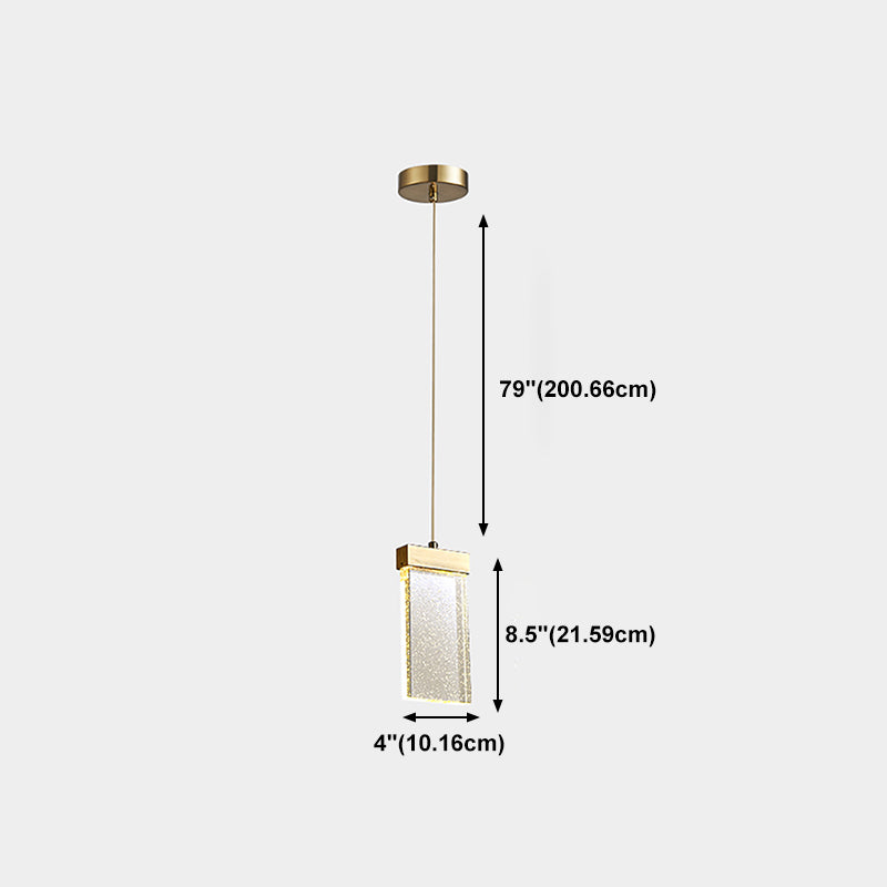 Geometrieformglas hängende Deckenleuchten moderne Style -Anhängerleuchten in Gold