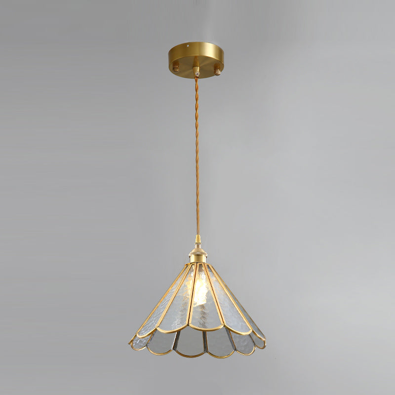 Geometrieform im Tiffany -Stil hängende Lichtglas Einer Lichthängeleuchte