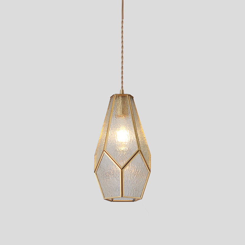 Tiffany Style Geometry Shape Hanging Light Glass Single Light Hanging Light Fixture