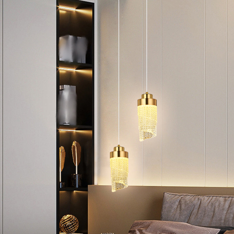 Geometrieform hängende Lichter moderner Metallhängeleuchten in Gold