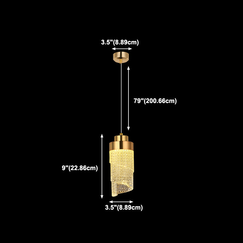 Geometrieform hängende Lichter moderner Metallhängeleuchten in Gold