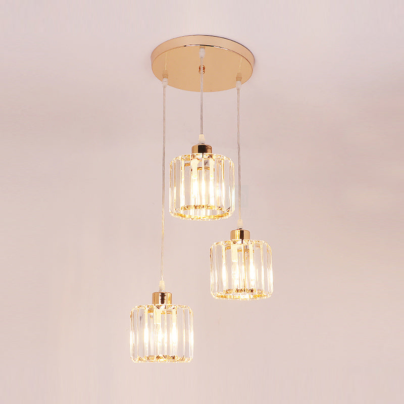 Luci a trazione della geometria a sospensione Crystal 3 Crystal 3 Freeputure appese