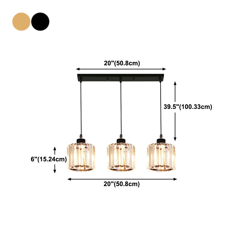 Luci a trazione della geometria a sospensione Crystal 3 Crystal 3 Freeputure appese