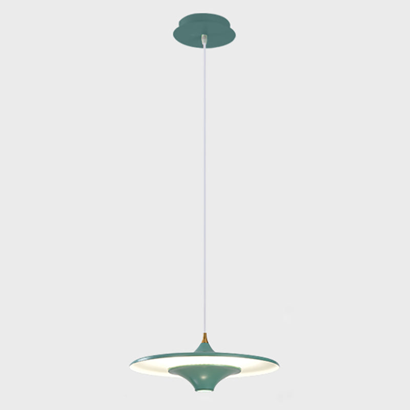 Nordic UFO Shape Pendant Light Metal Colorful Hanging Pendant for Living Room