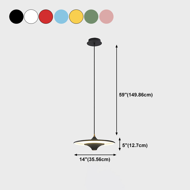 Pendentif en forme d'OVNI nordique Pendoir suspendu coloré pour le salon