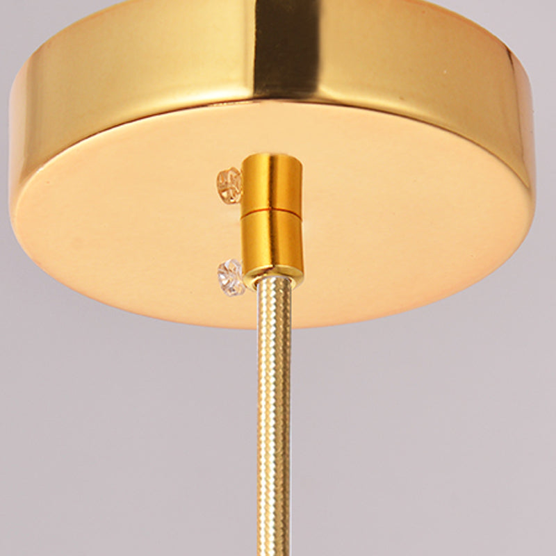 Glass Spherical Shape Pendant Lighting Modern Style 1 Light Hanging Lamp for Living Room