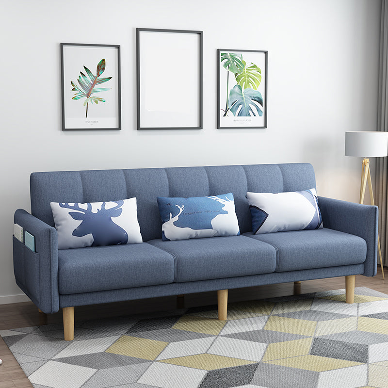 Quadratarm mit Baumwollmischung 25,98 "W Cabrio -Schlafsofa für Wohnung.