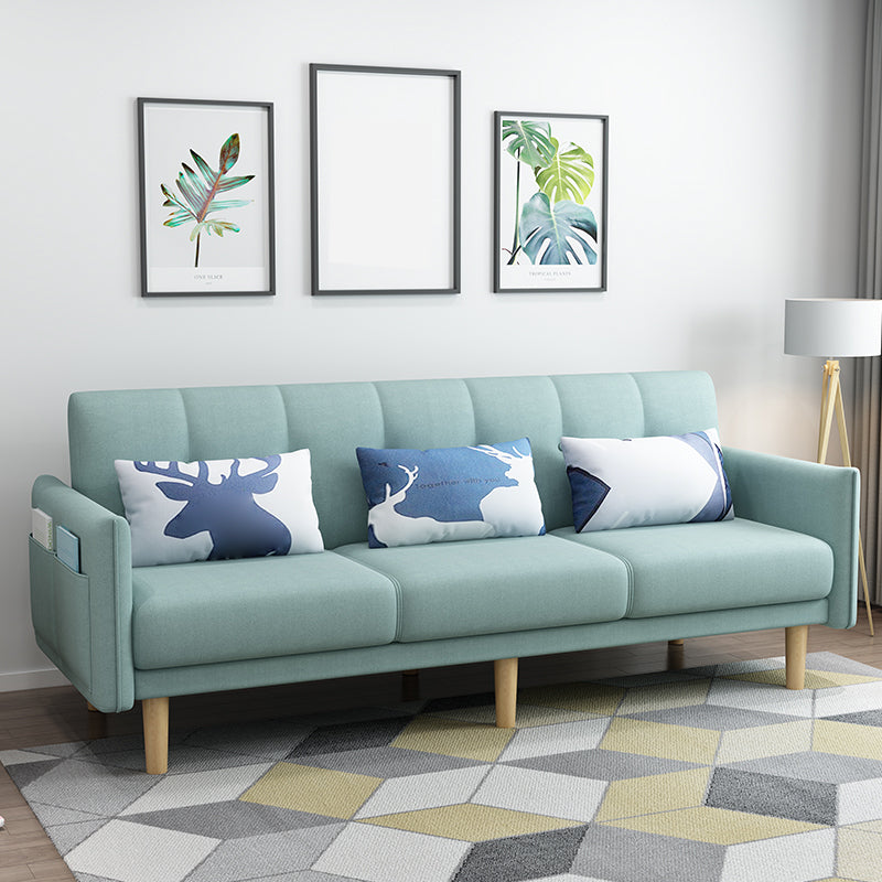 Quadratarm mit Baumwollmischung 25,98 "W Cabrio -Schlafsofa für Wohnung.
