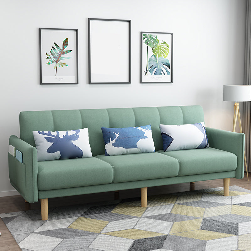 Quadratarm mit Baumwollmischung 25,98 "W Cabrio -Schlafsofa für Wohnung.