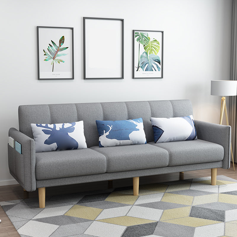 Quadratarm mit Baumwollmischung 25,98 "W Cabrio -Schlafsofa für Wohnung.