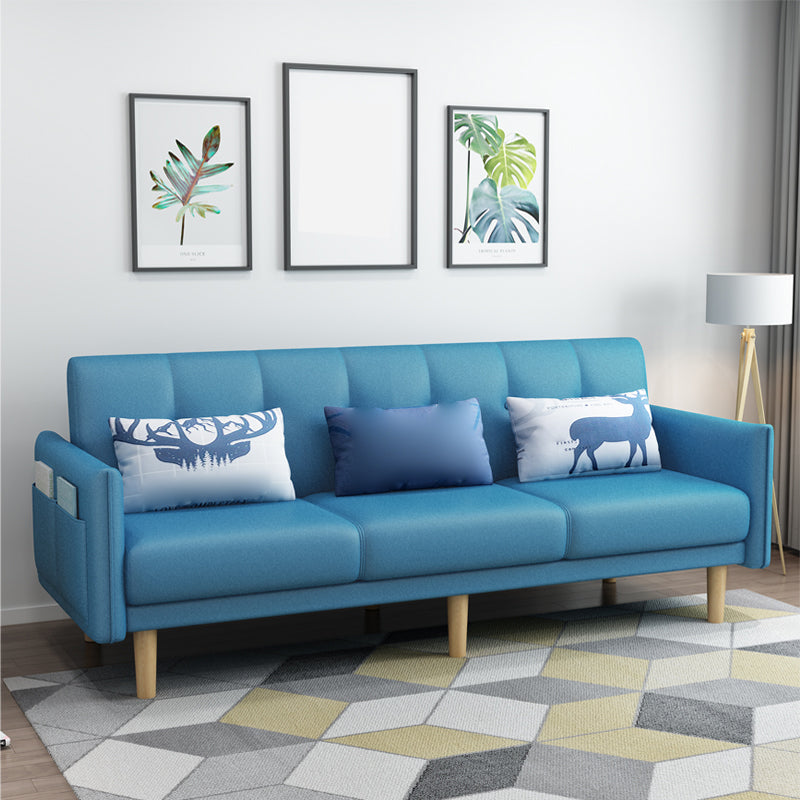 Quadratarm mit Baumwollmischung 25,98 "W Cabrio -Schlafsofa für Wohnung.