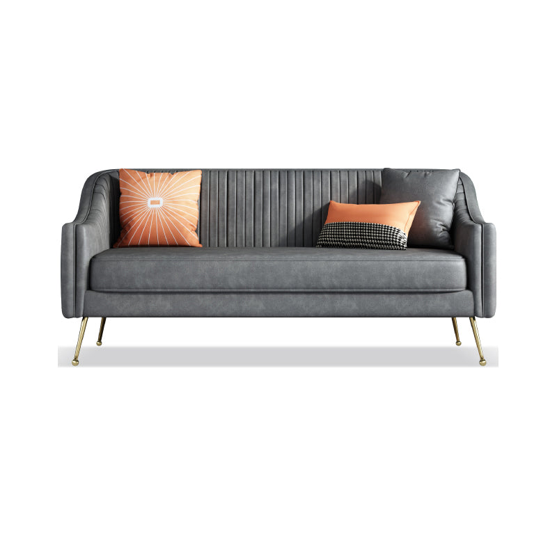 Faux Leder modernes Sofa 31 "W Habed Armsofa für Wohnzimmer