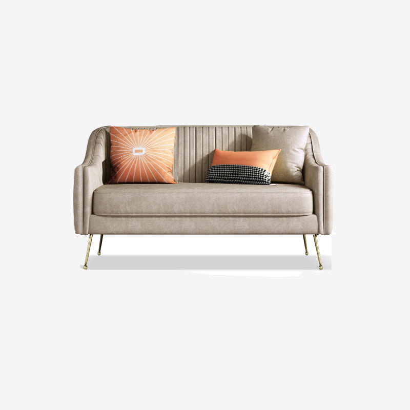 Faux Leder modernes Sofa 31 "W Habed Armsofa für Wohnzimmer