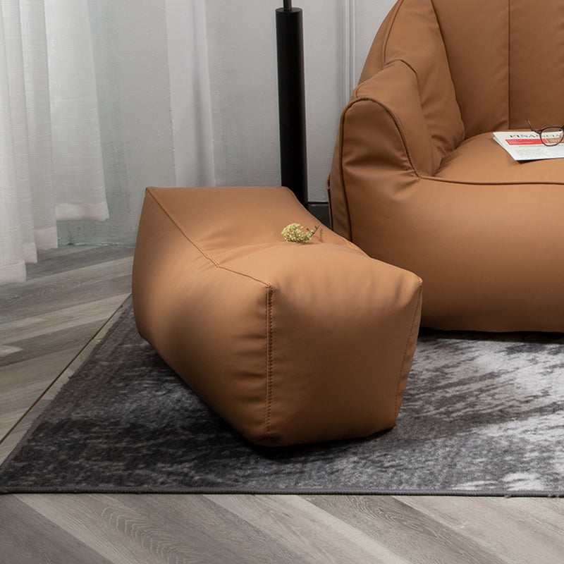 Sofá de almohada de almohada de cuero de piel sintética contemporánea Sofá de almohada cosida para apartamento para apartamento
