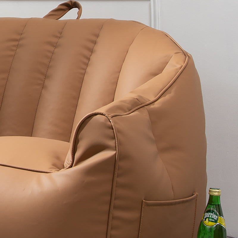 Sofá de almohada de almohada de cuero de piel sintética contemporánea Sofá de almohada cosida para apartamento para apartamento
