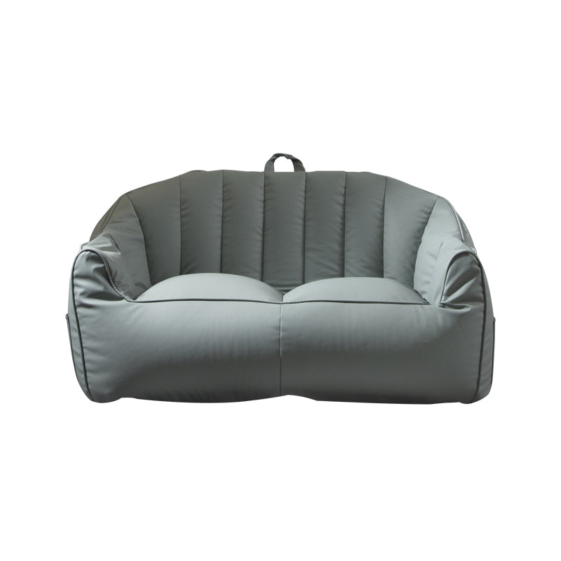Sofá de almohada de almohada de cuero de piel sintética contemporánea Sofá de almohada cosida para apartamento para apartamento