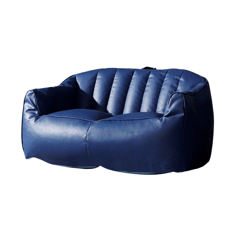 Sofá de almohada de almohada de cuero de piel sintética contemporánea Sofá de almohada cosida para apartamento para apartamento