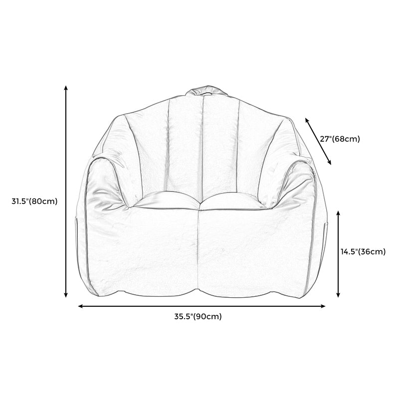 Sofá de almohada de almohada de cuero de piel sintética contemporánea Sofá de almohada cosida para apartamento para apartamento