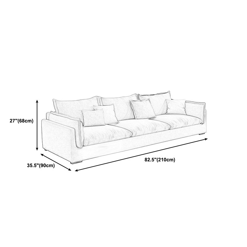 Stoff Wohnzimmer Kissen Top Arm Standard Kissen hellgrauer Sofa