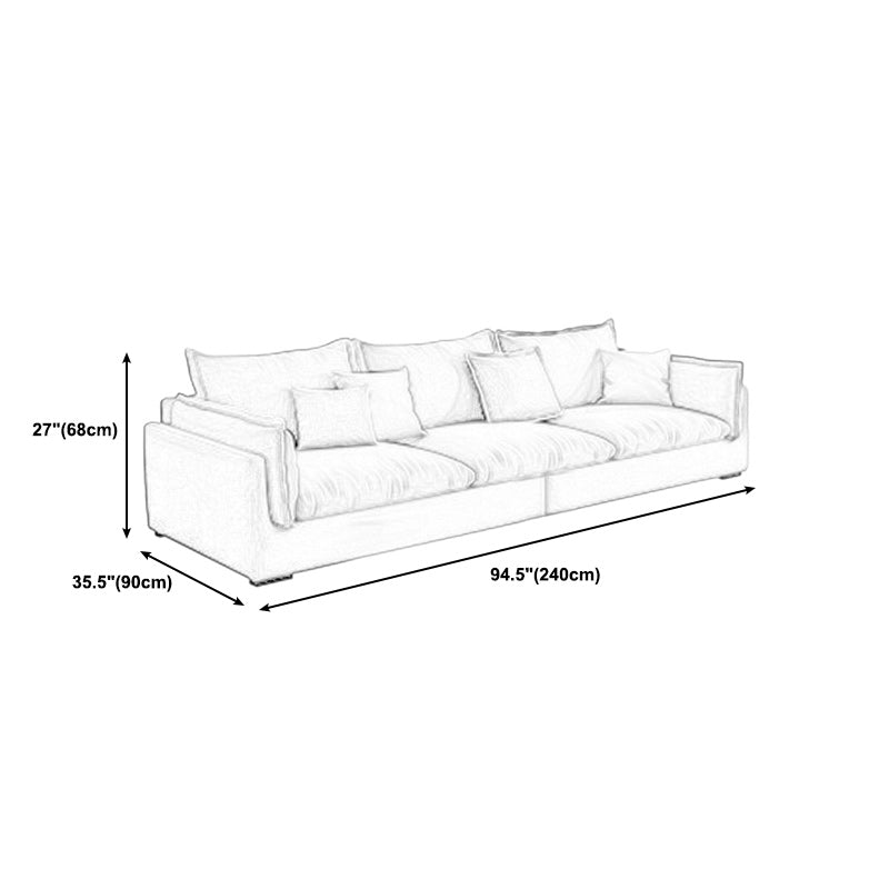 Stoff Wohnzimmer Kissen Top Arm Standard Kissen hellgrauer Sofa