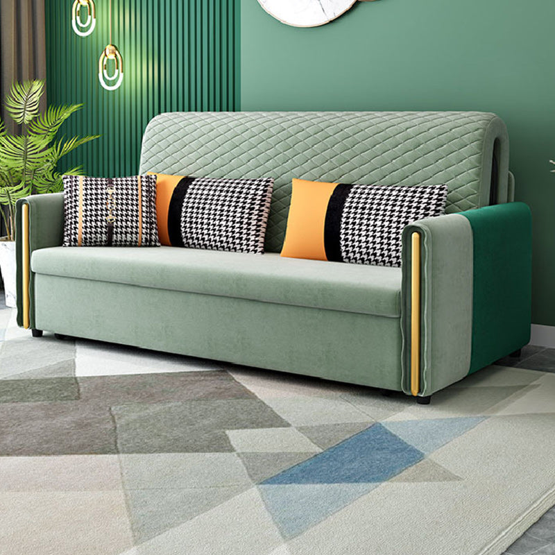 Reclining Square Arm Loveseat Modern Tight Back Bed Sofa Couch