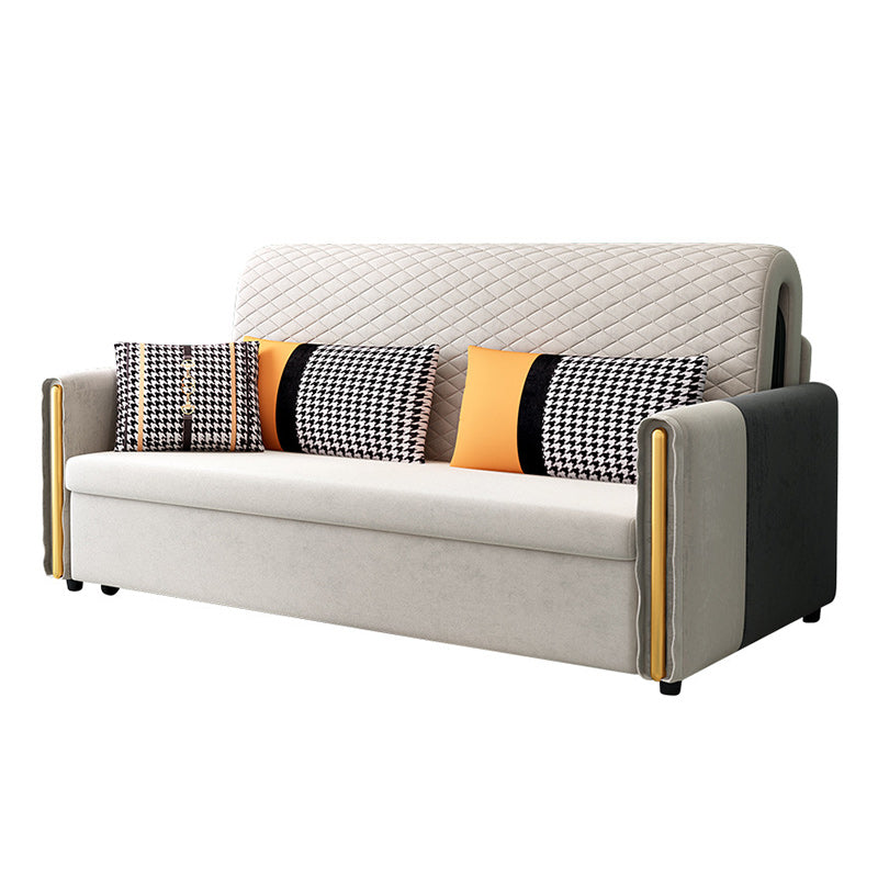 Reclining Square Arm Loveseat Modern Tight Back Bed Sofa Couch
