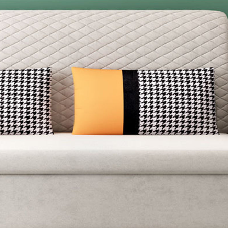 Reclining Square Arm Loveseat Modern Tight Back Bed Sofa Couch