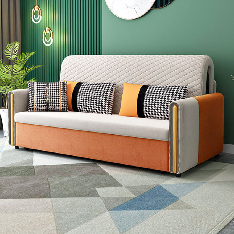 Reclining Square Arm Loveseat Modern Tight Back Bed Sofa Couch