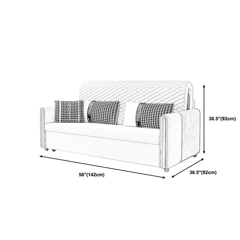 Reclining Square Arm Loveseat Modern Tight Back Bed Sofa Couch