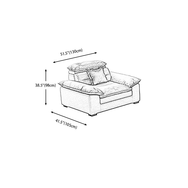 Cuscino a braccio quadrato Back Cuscini rimovibili contemporanei divano e chaise
