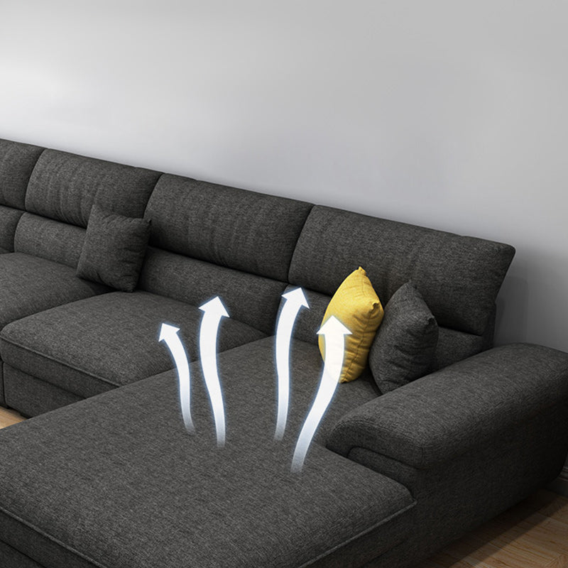 Cuscino cucito cuscino in alto braccio sezionale con forestale per soggiorno