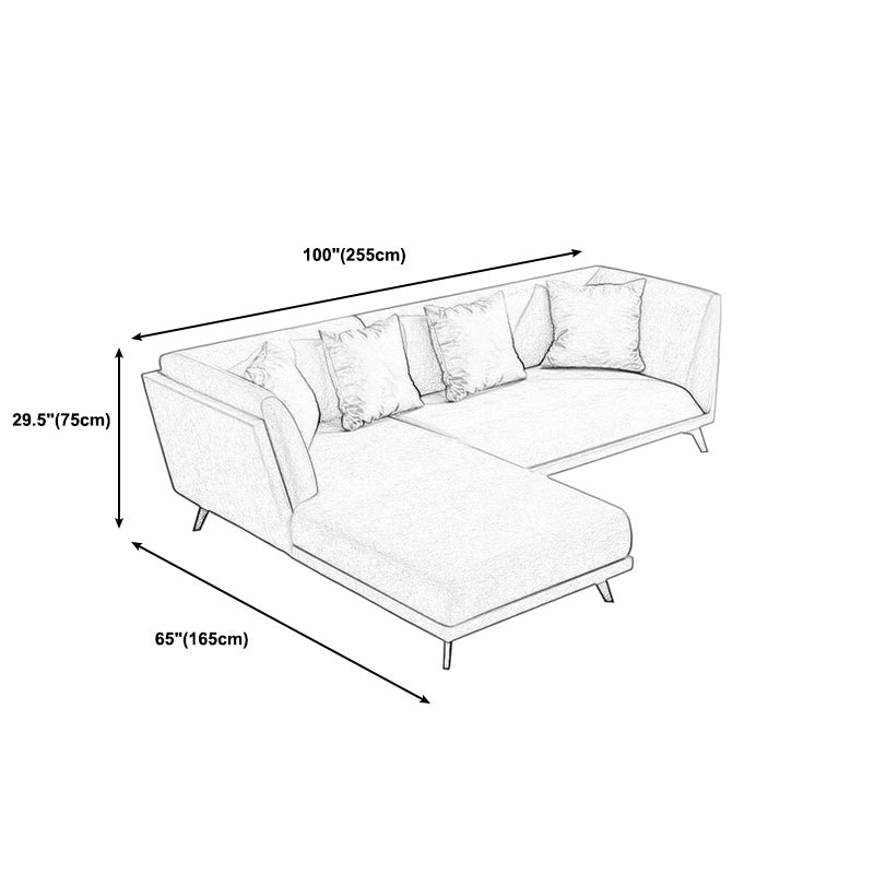 Modern Faux Leather Flared Arm Sofa and Sectional for Living Room and Bedroom