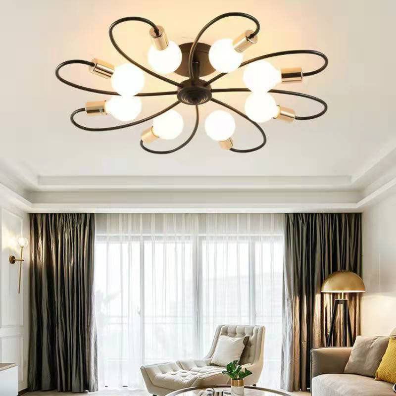 Metallic Swirl plafondlamp industriële stijl woonkamer semi spoeling mount licht