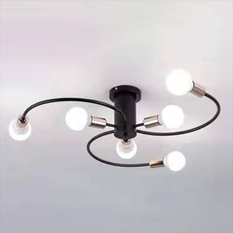 Metallic Swirl plafondlamp industriële stijl woonkamer semi spoeling mount licht